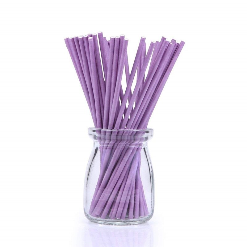 Палочки для кейк-попсов фиолетовые, 15 см